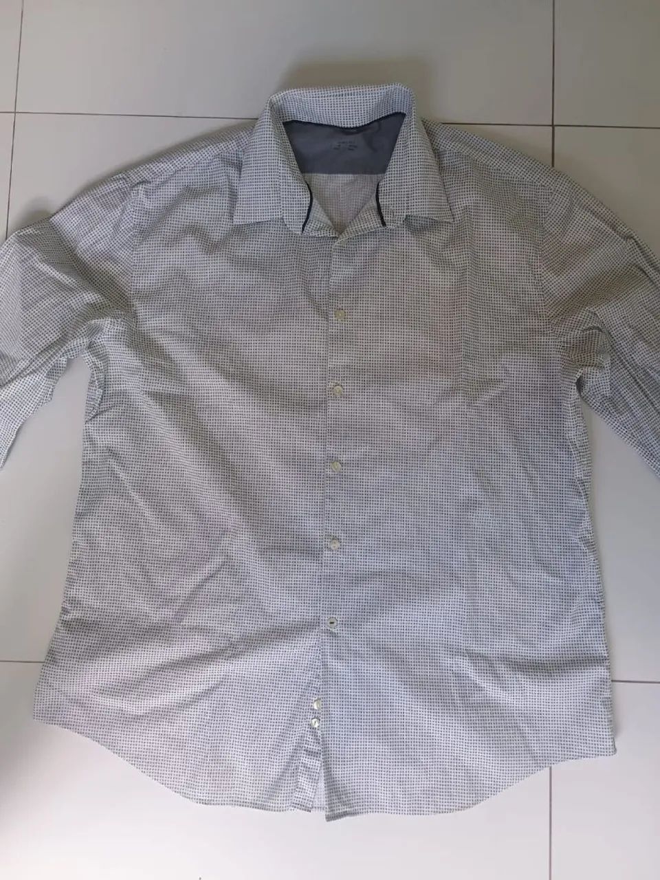 Camisa Social Calvin Klein Masculina - Foto 3