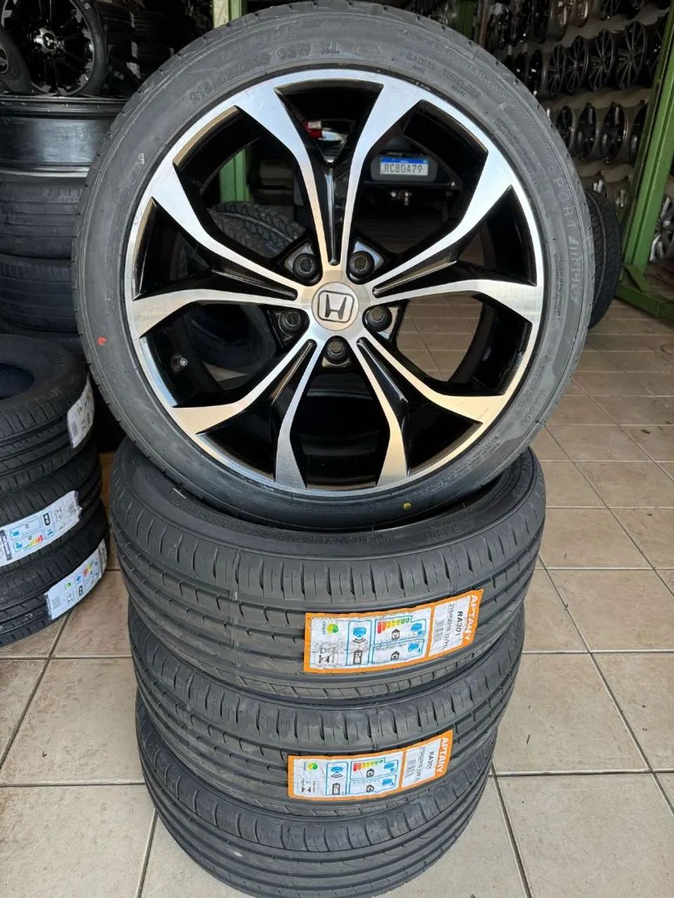 Rodas aro 18 Honda Civic  Pegamos suas rodas na negociação  - Foto 2