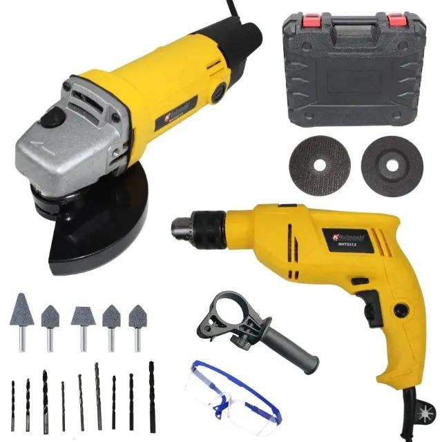 KIT FURADEIRA + ESMERILHADEIRA 850W NK13115 110V OU 220V