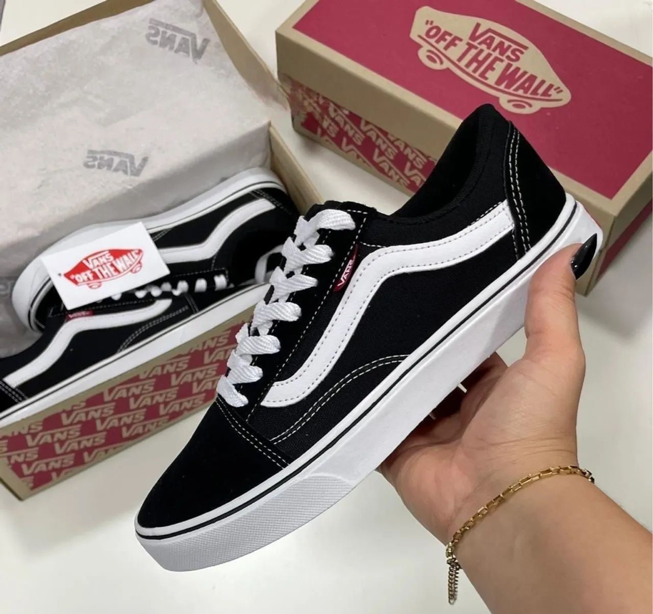 Tênis Vans Old Skool Preto e Branco