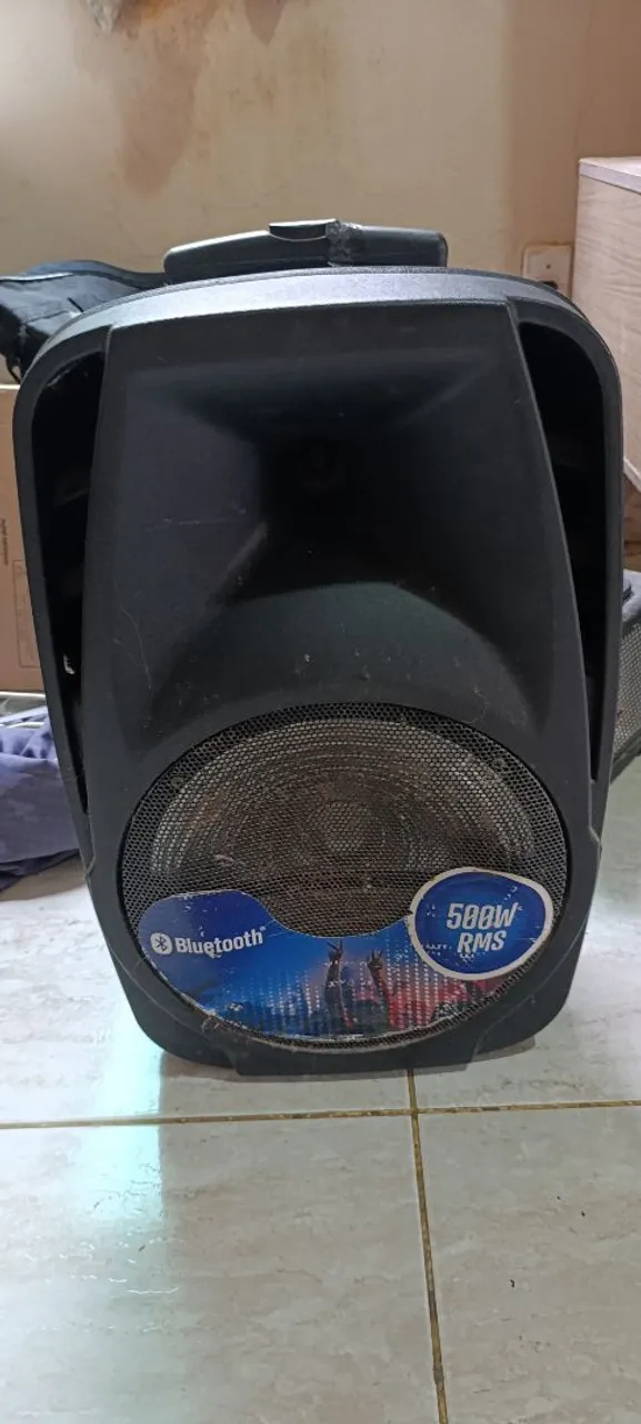 Caixa de Som Bluetooth 500W RMS