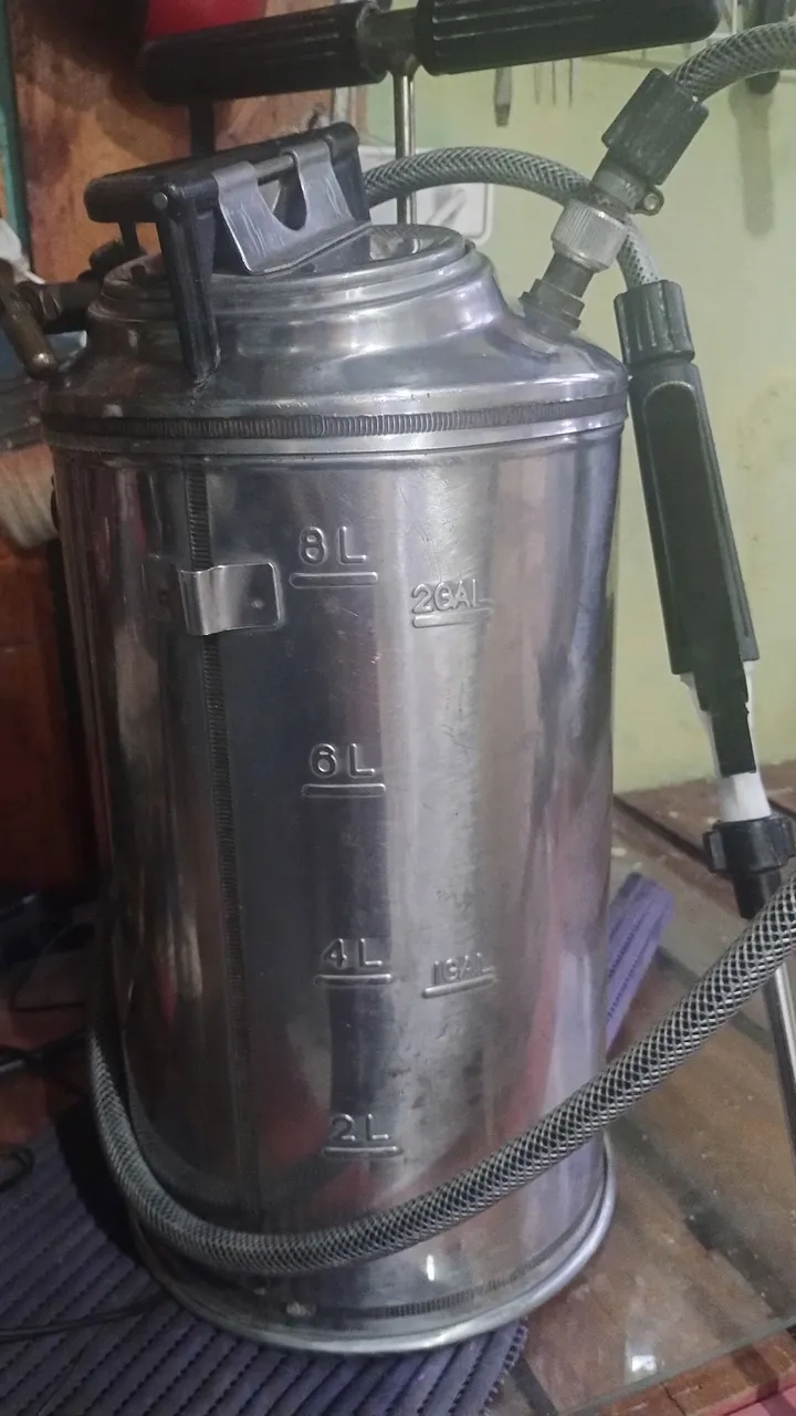 Pulverizador Costal de Aço Inox 8 Litros - Ideal para Agro
