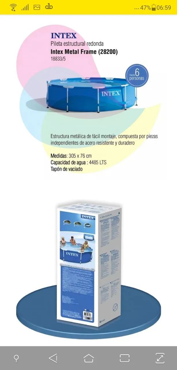 Piscina Intex Metal Frame 28200 - Foto 4