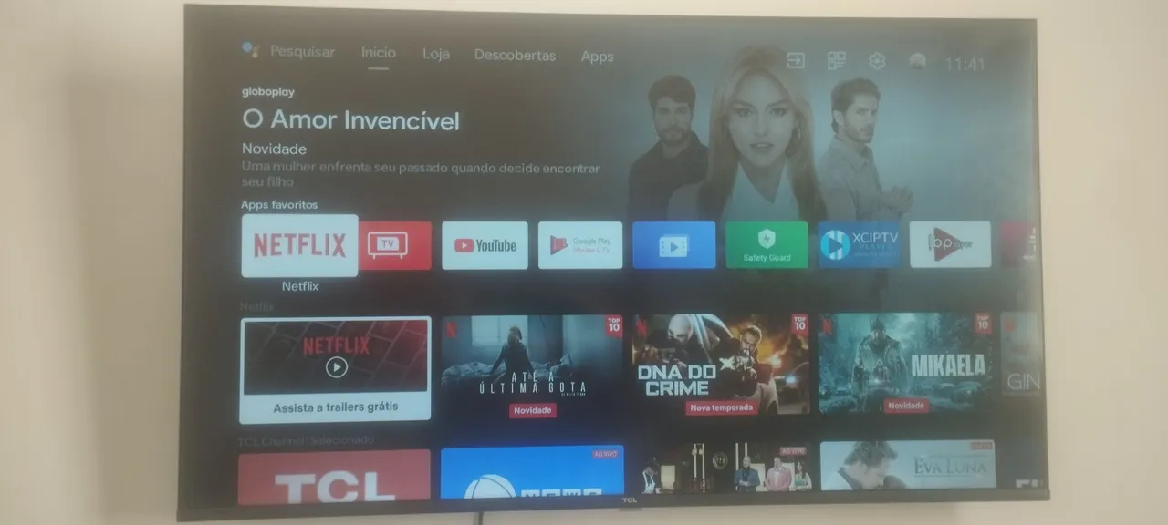 Smart TV TCL Android em perfeito estado.