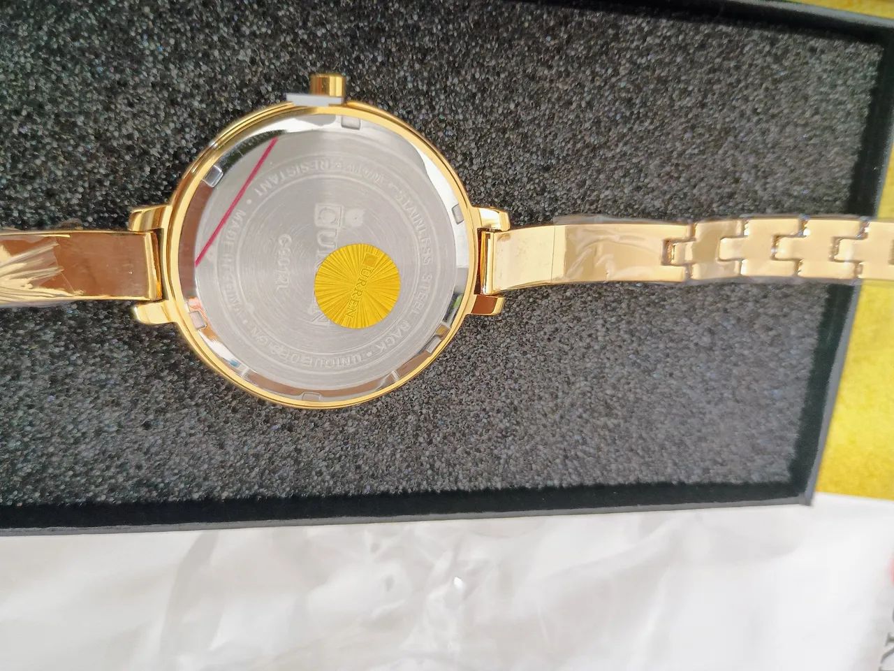 Rel ógio Curren Feminino Dourado - Foto 2