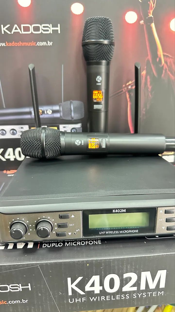 Microfone duplo sem fio Kadosh K402M - Foto 2