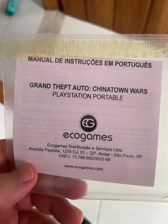 Grand Theft Auto Gta Chinatown Wars Psp Original Lacrado - Foto 3