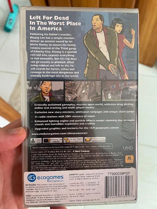 Grand Theft Auto Gta Chinatown Wars Psp Original Lacrado - Foto 4