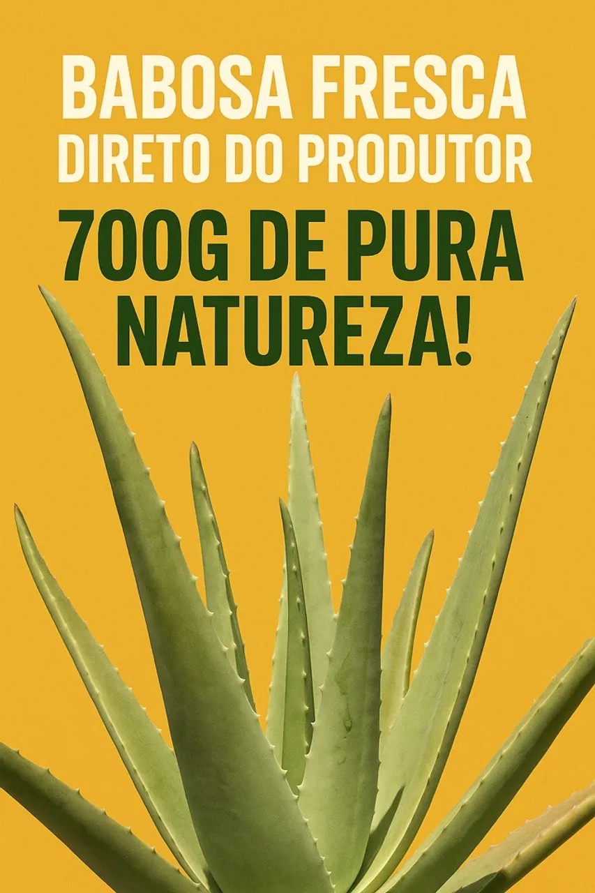 Folha de Babosa (Aloe Vera) - 700g in natura