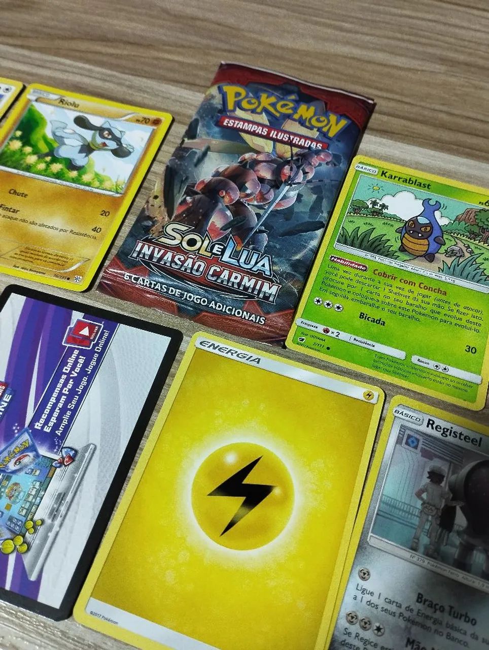 7 Cards Pokemon Originais+Card Codificador - Hobbies e coleções