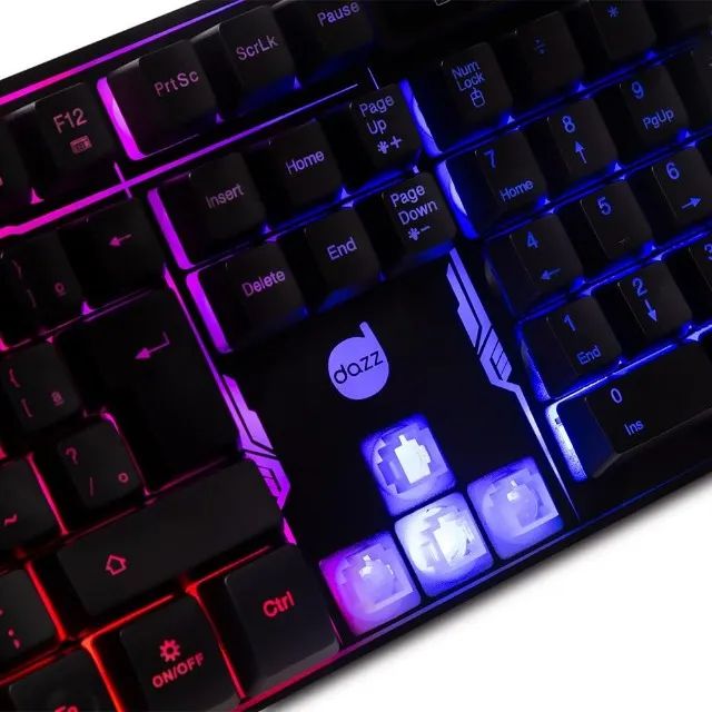 Teclado Gamer Dazz Rapid Fire Revolution 1000hz Antighosting - Foto 3