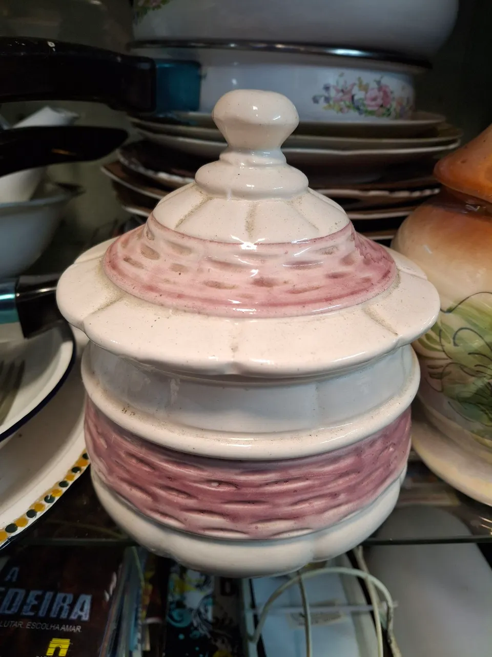 Pote para Açúcar e Café em Cerâmica