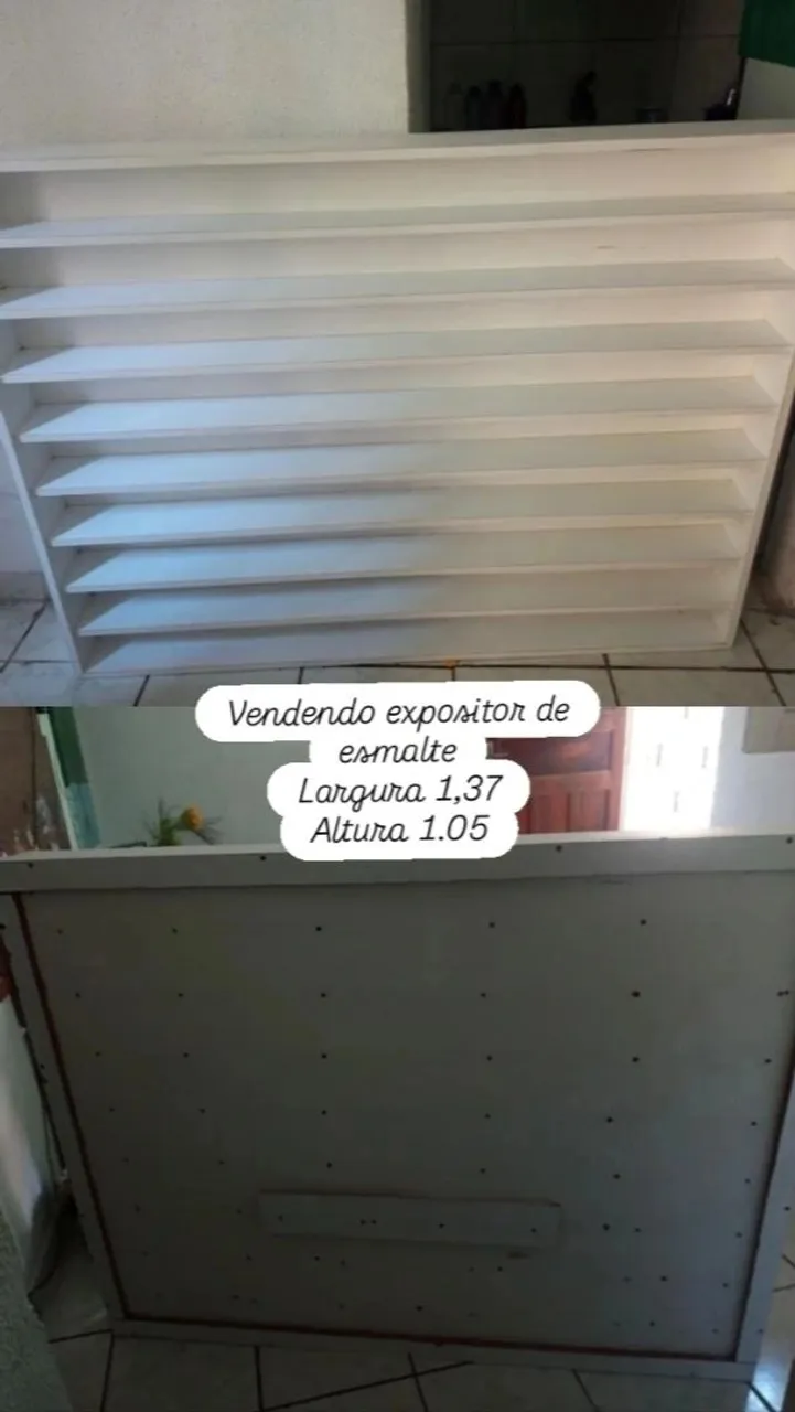 Expositor de esmaltes branco