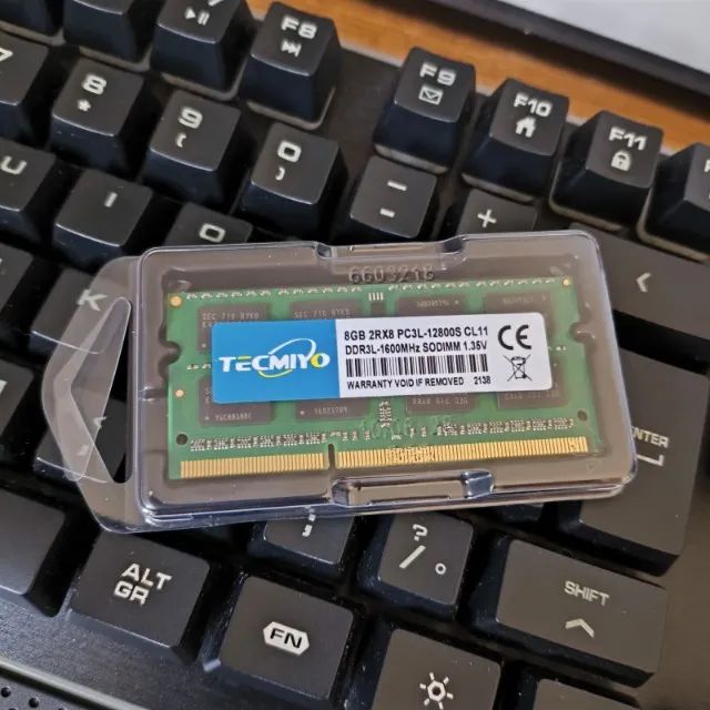 Memoria DDR3L 8gb Tecmiyo 1600MHz Para Notebook (baixo consumo)