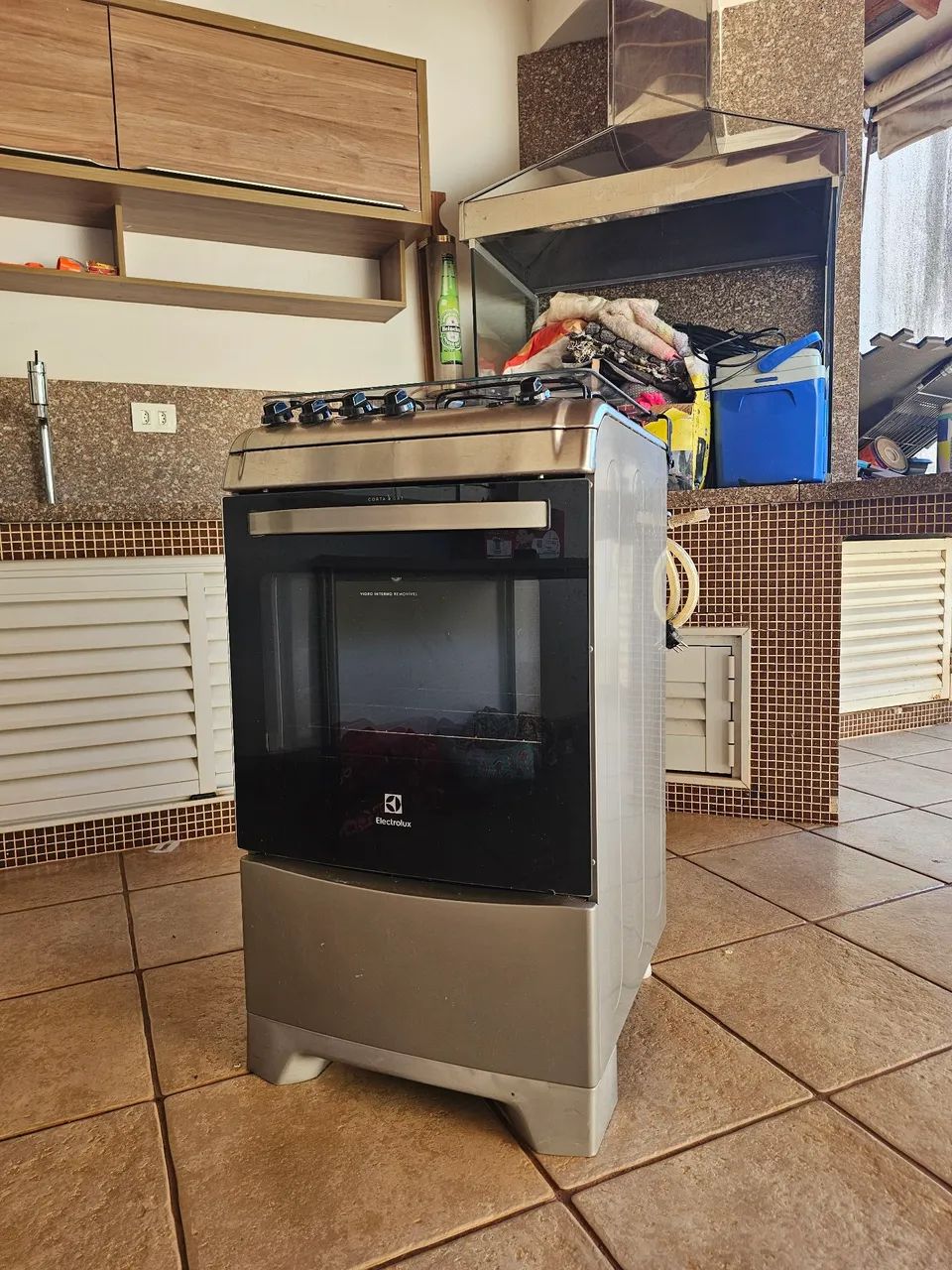 Fogao Inox Electrolux- 4 bocas