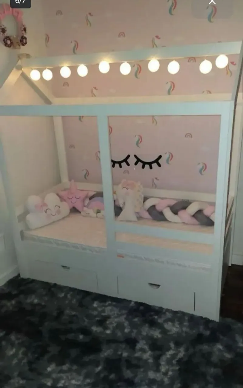 Cama Casinha Infantil Personalizada com Gavetas