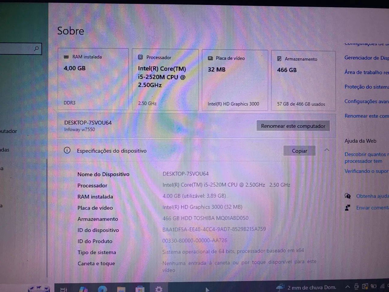 Notebook Itautec Infoway W7550 - Pronto pra uso! - Foto 2