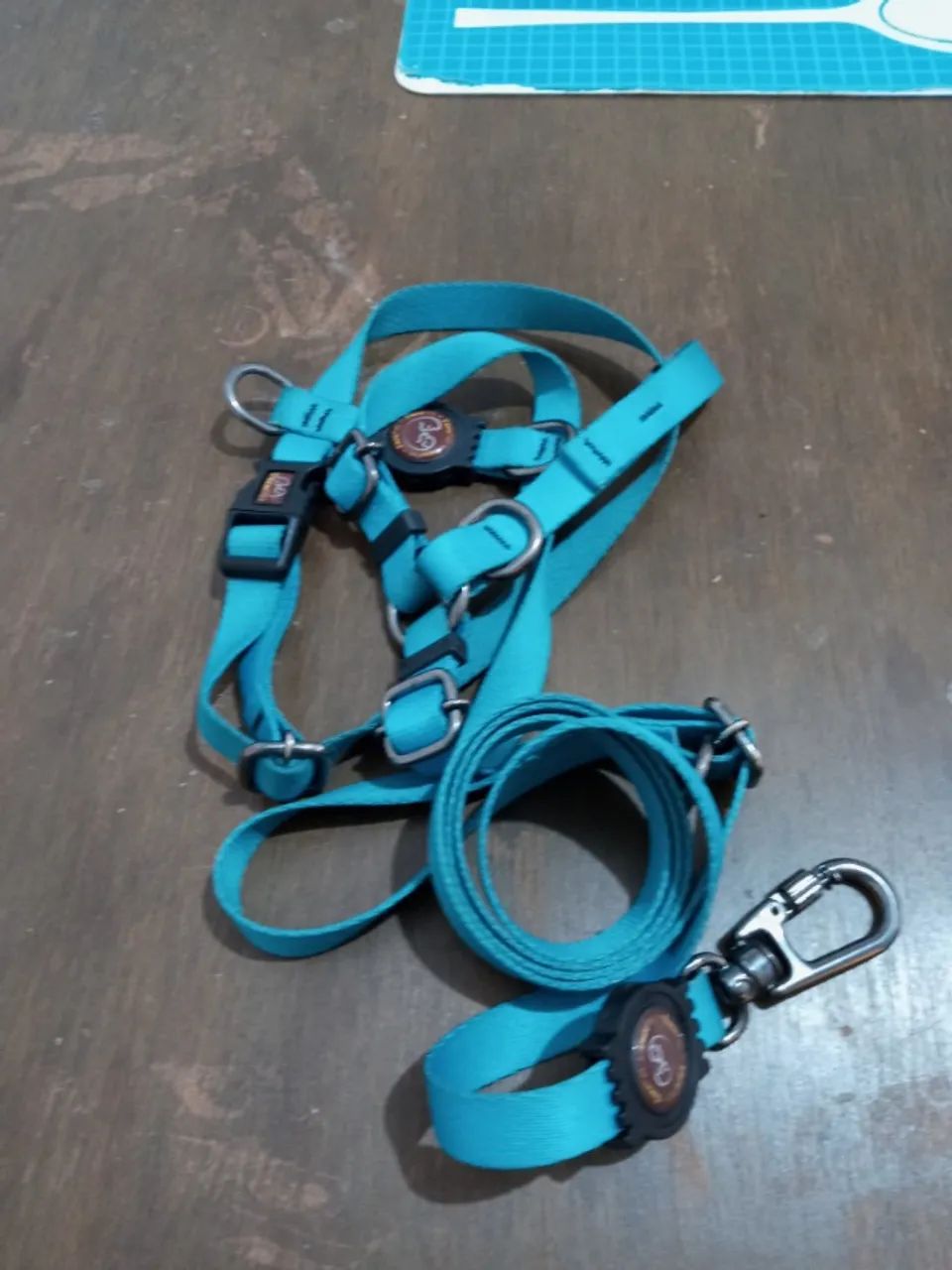 Lindo peitoral e guia para pets - Foto 4