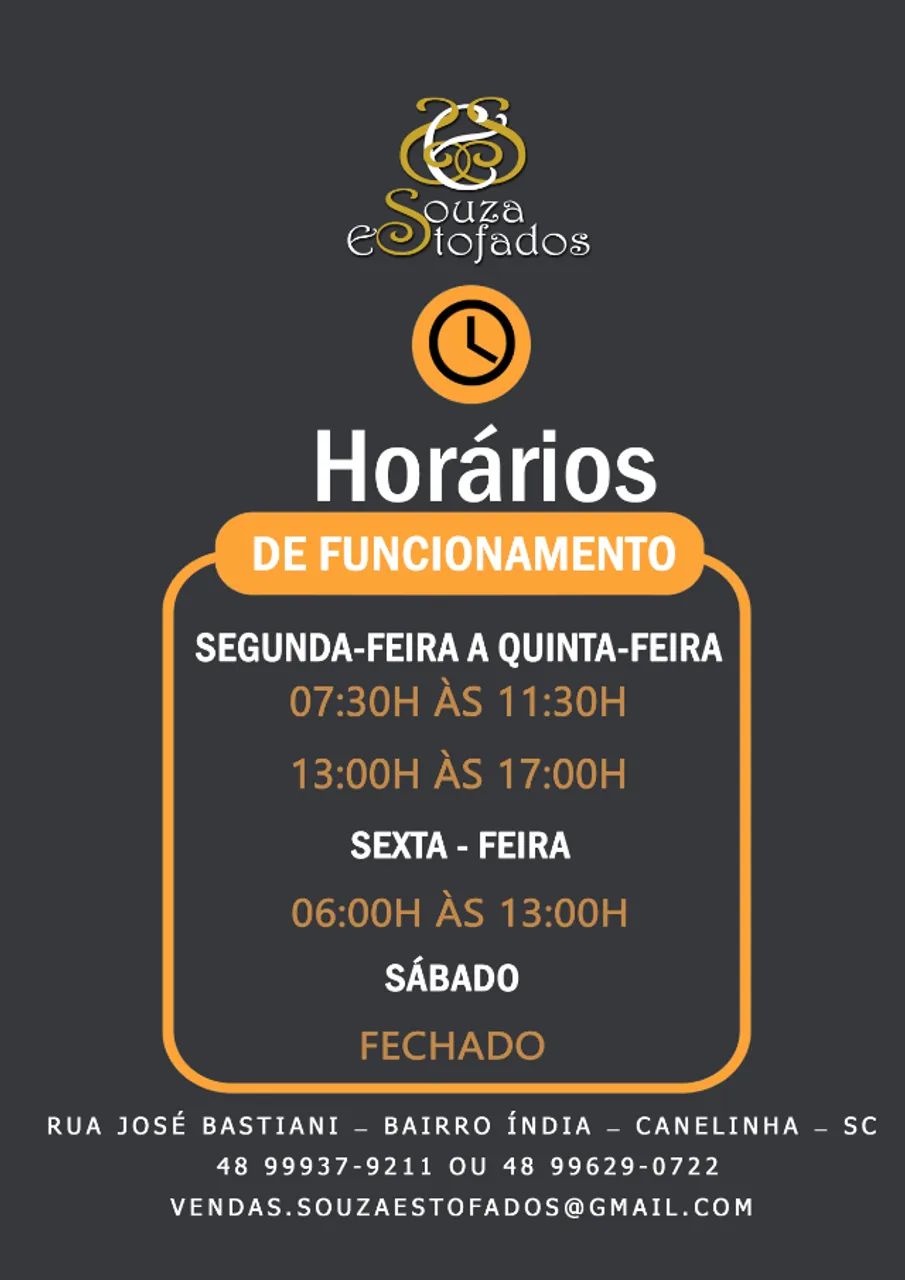 Horário de atendimento