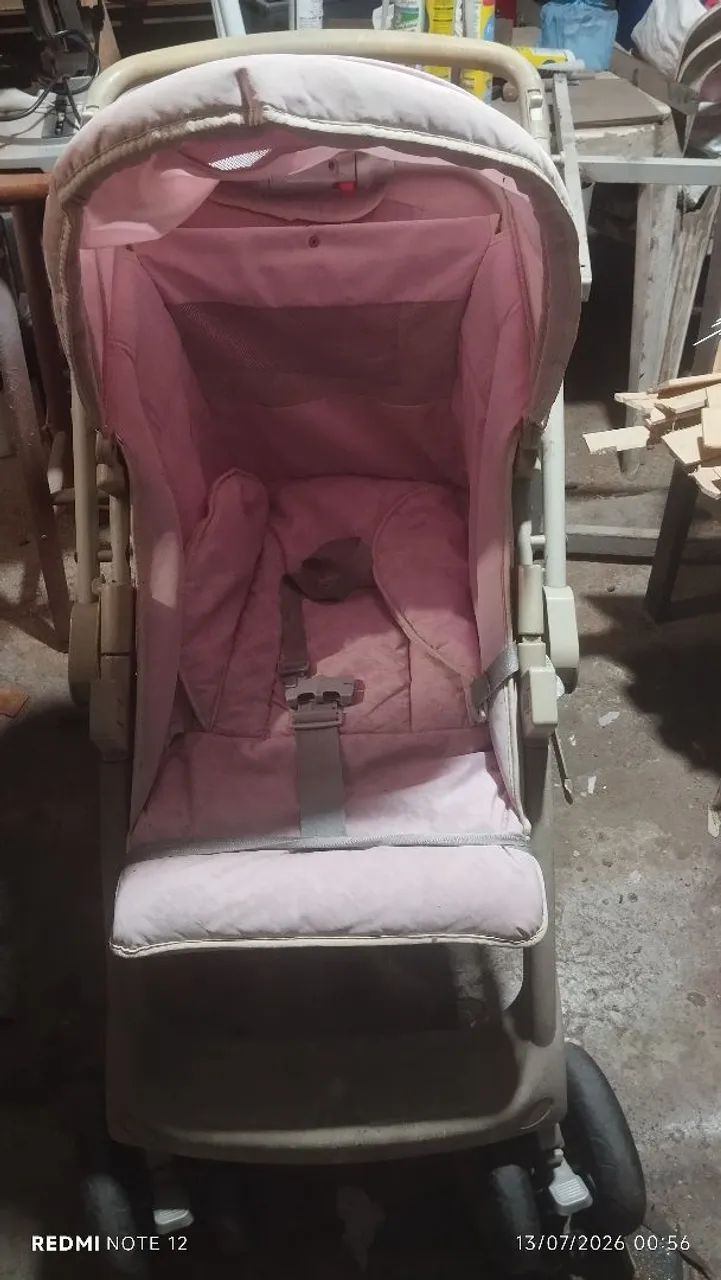 carinho de bebê com bebê conforto Burigotto  - Foto 2