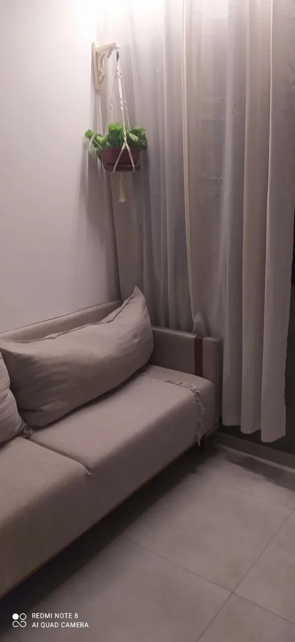 Sofá linho com couro  - Foto 4