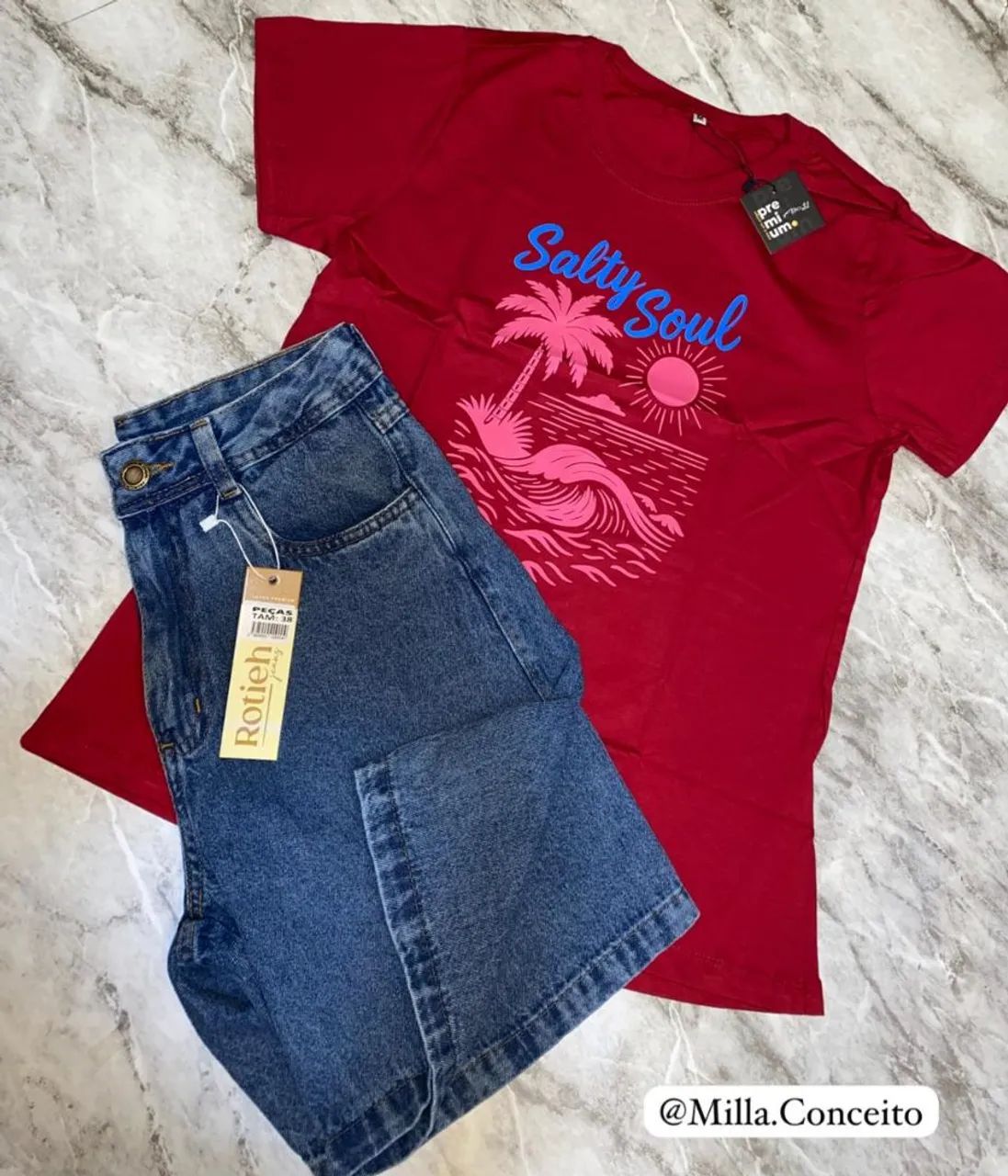 conjunto feminino saia e blusa - Foto 3