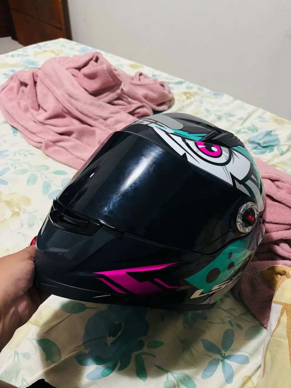 Capacete LS2 tribal verde  - Foto 2