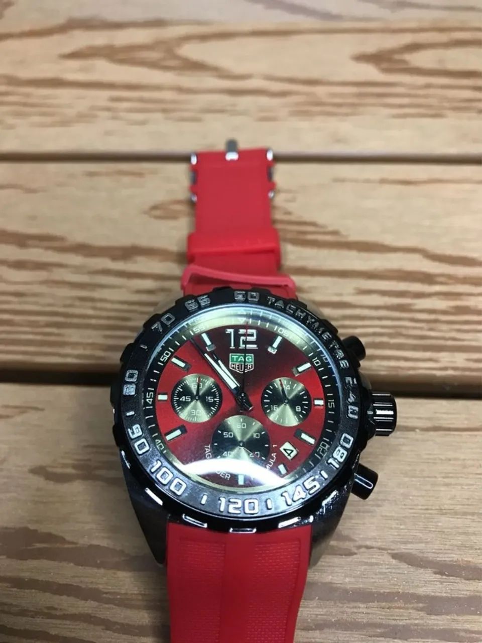 relógio tag heuer fórmula 1 vermelho - Foto 2