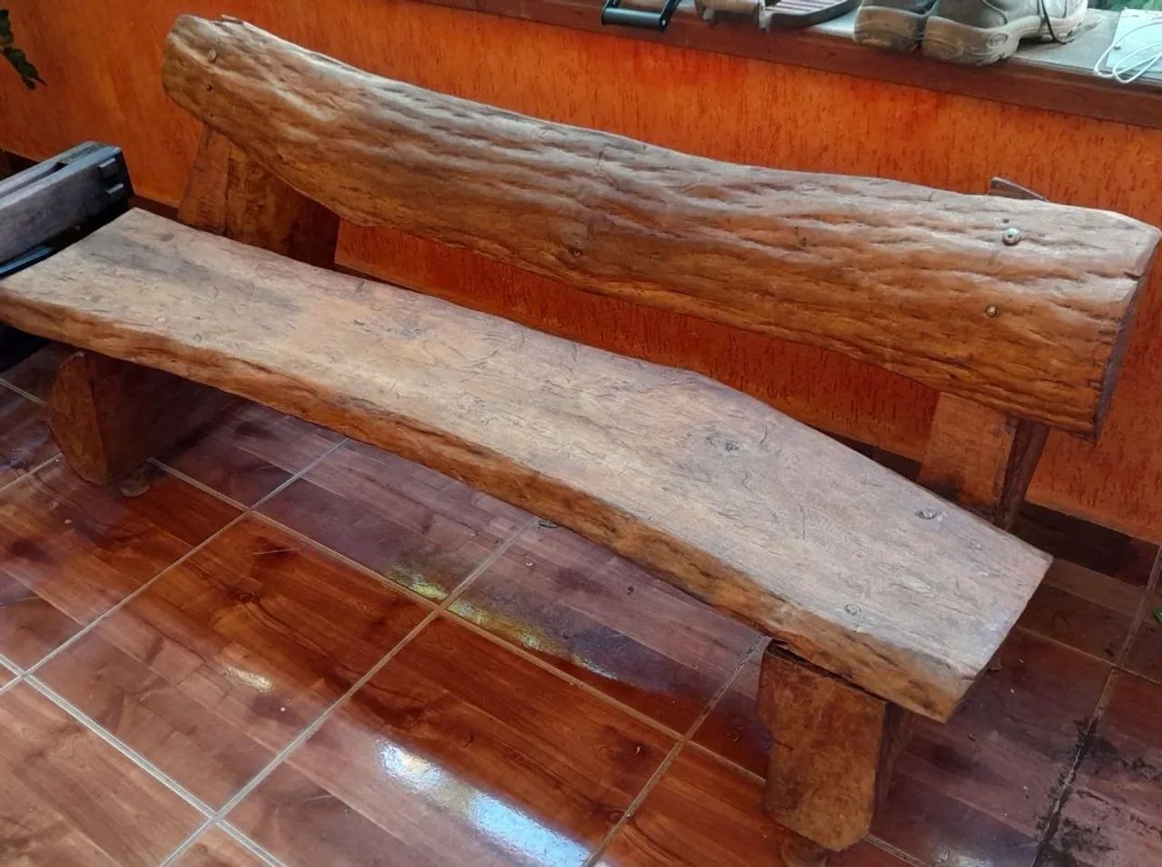 Banco Rústico de Madeira Entrego em Jundiaí - Foto 2