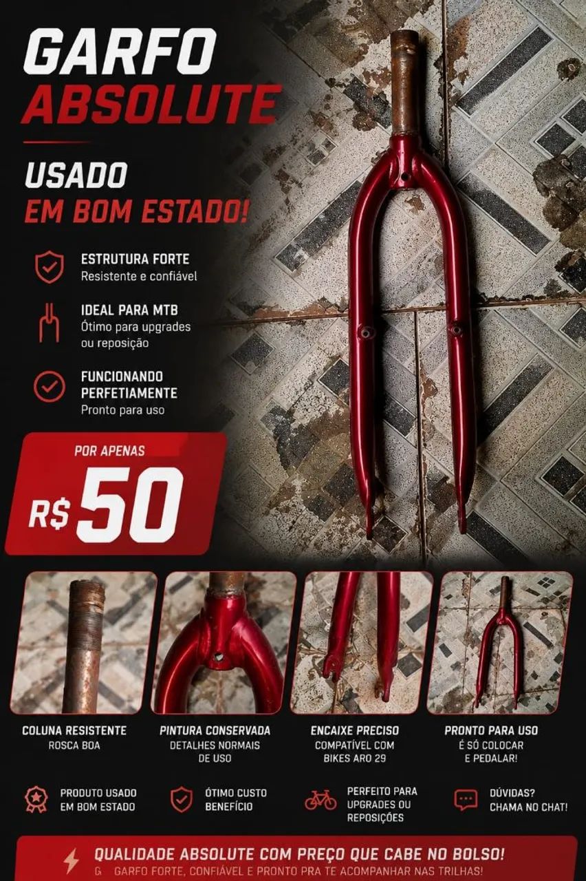 Garfo de montadinha novo.