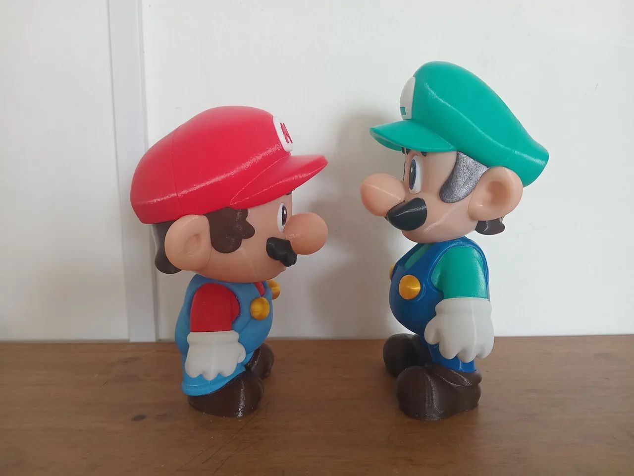 Bonecos mario e Luigi 19cm e 17cm novos - Foto 2