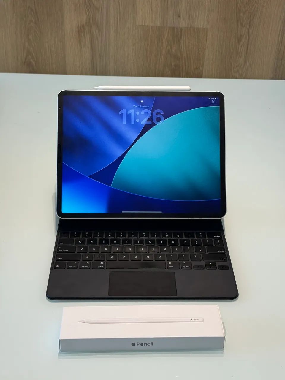 iPadPro12.9（第5）magicKeyboard 87% pencil込 iPad Pro 12.9 M1 (5ª geração) + Magic Keyboard + Apple Pencil