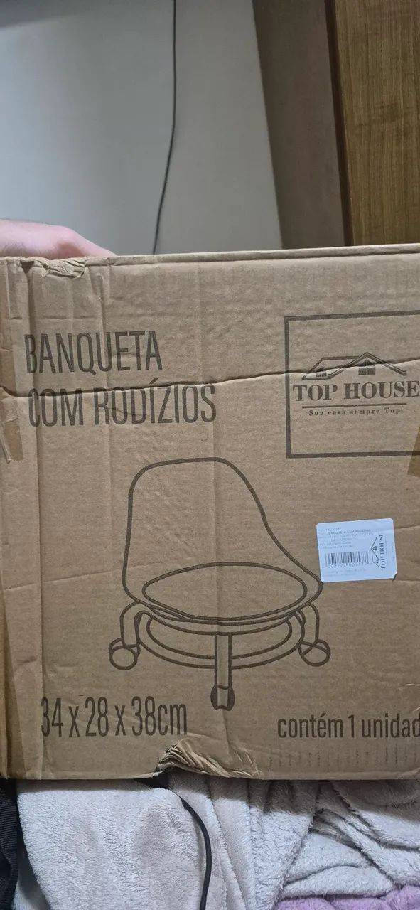 BANQUETA MULTIUSO COM RODIZIO - Foto 2