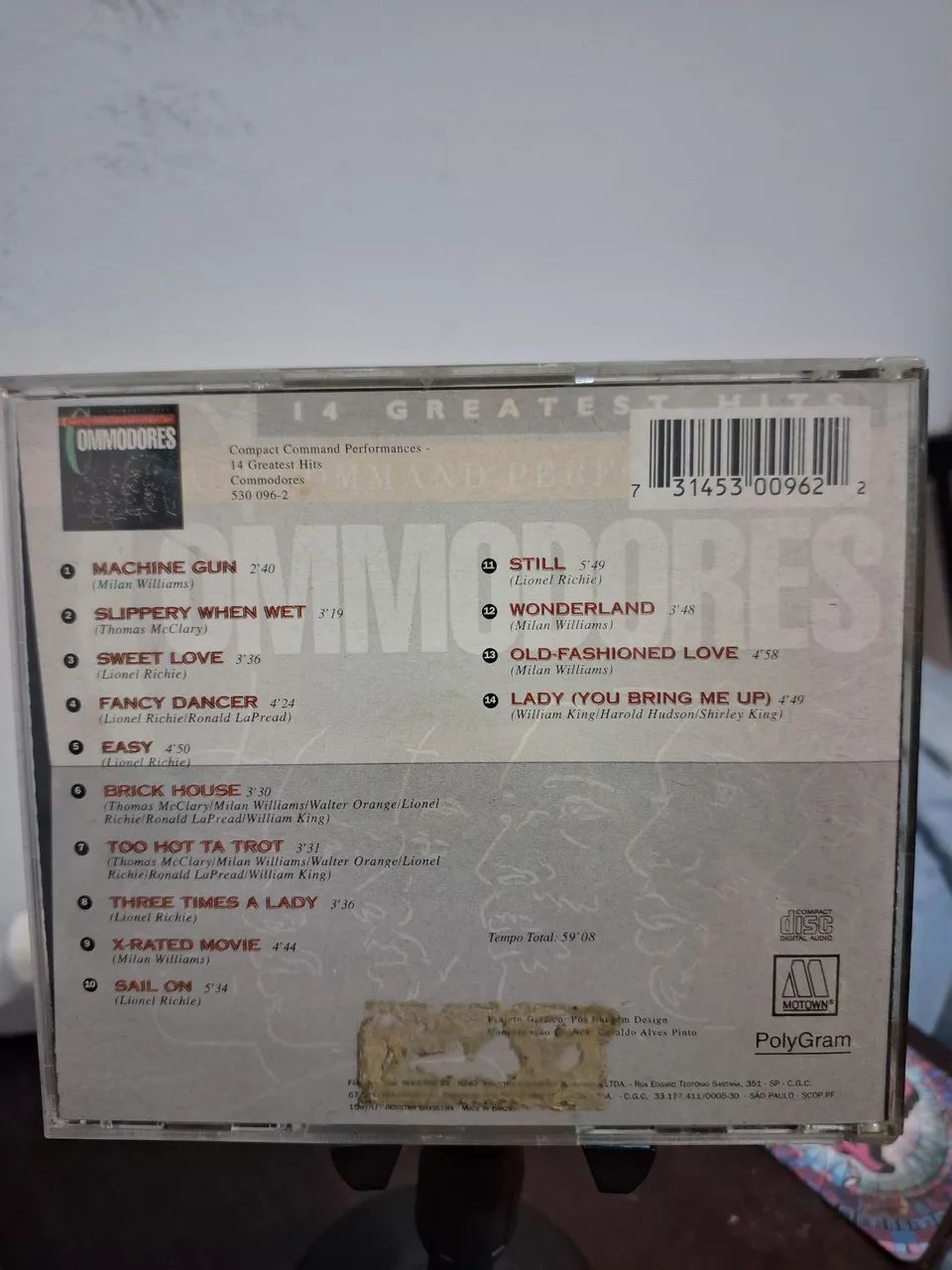 CD The Commodores ? 14 Greatest Hits - Foto 2
