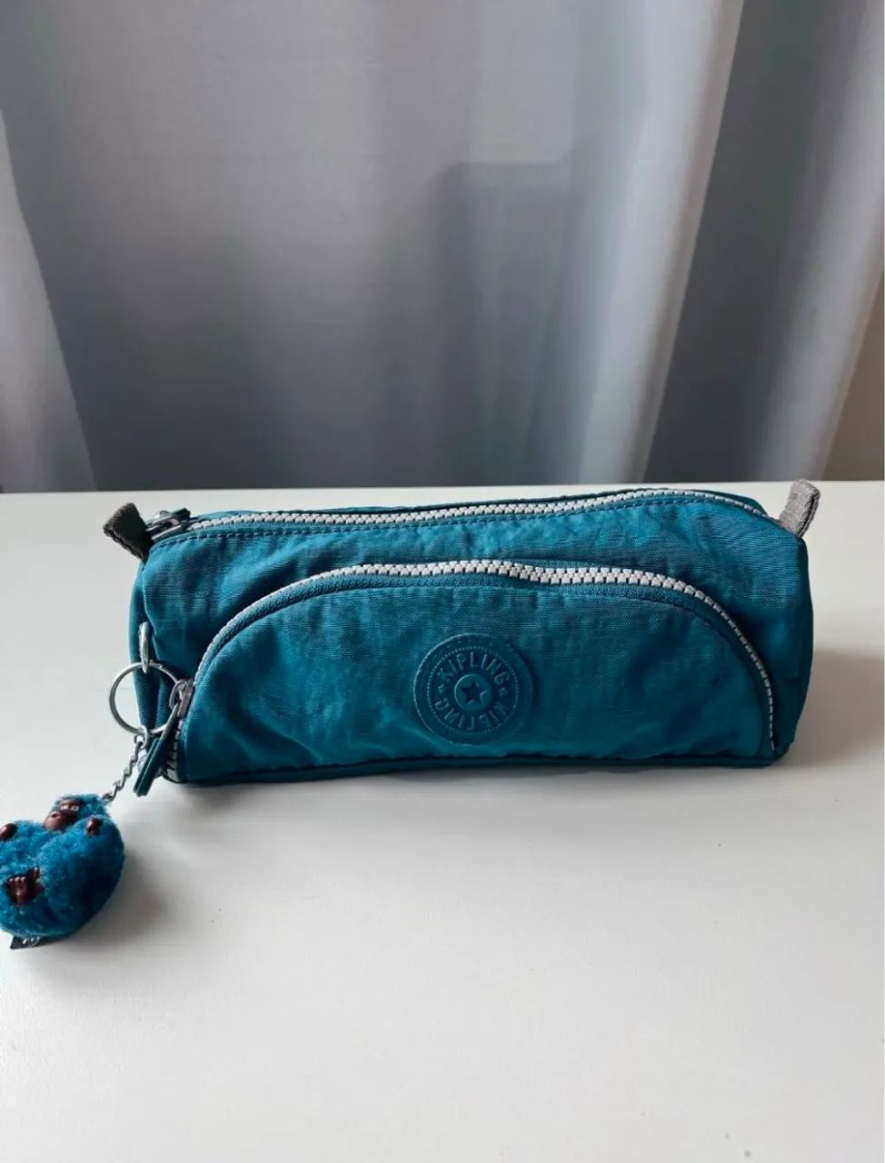 Estojo Kipling 2 zípers 9406 28X Mystic Azul 