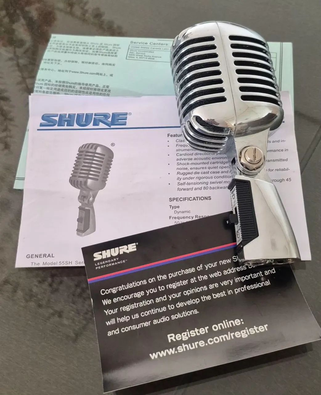 Microfone Shure 55HS