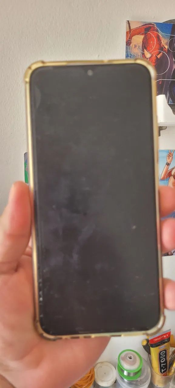 Celular ? Samsung A14 128g Biometria ele está com a tela quebrada e o conector  - Foto 5