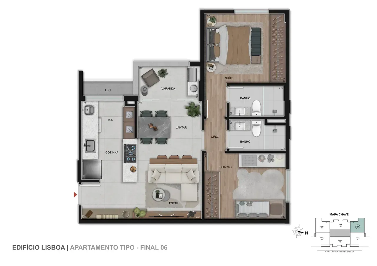 PLANTA 59m²