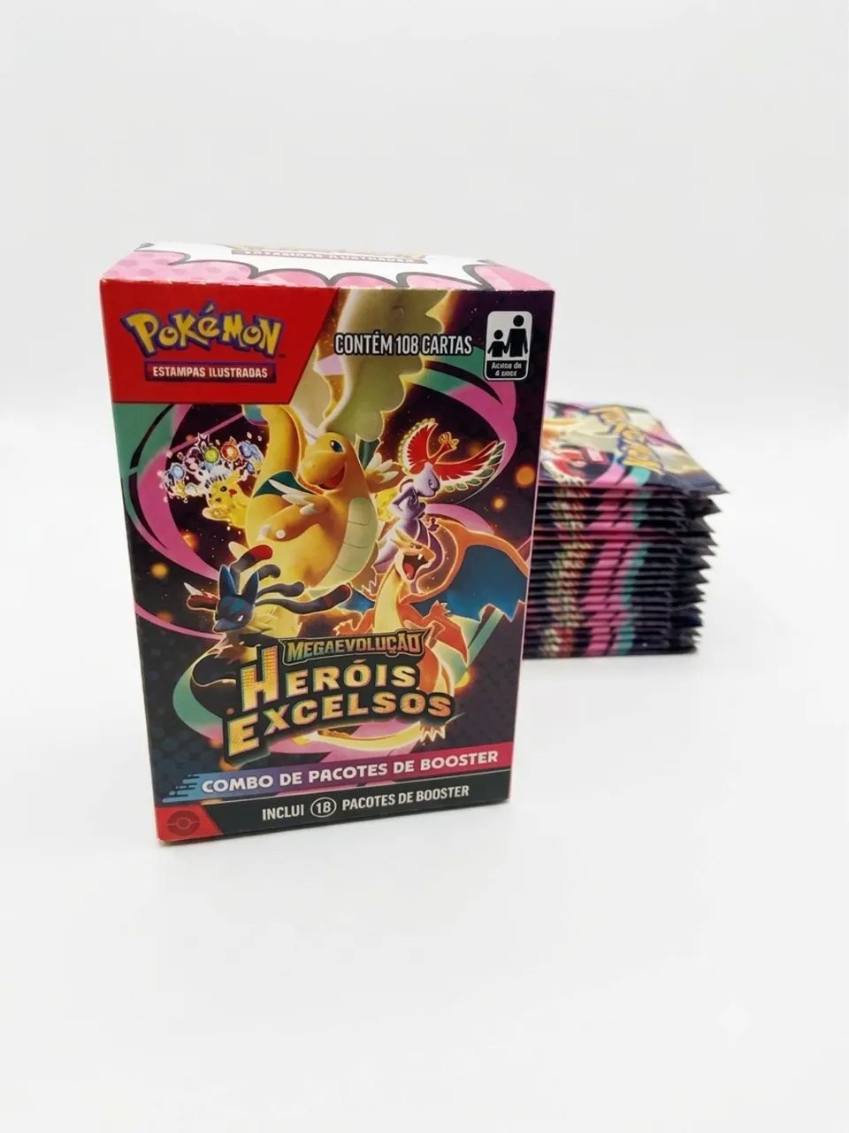 Pokémon mini booster box HERÓIS EXCELSOS 