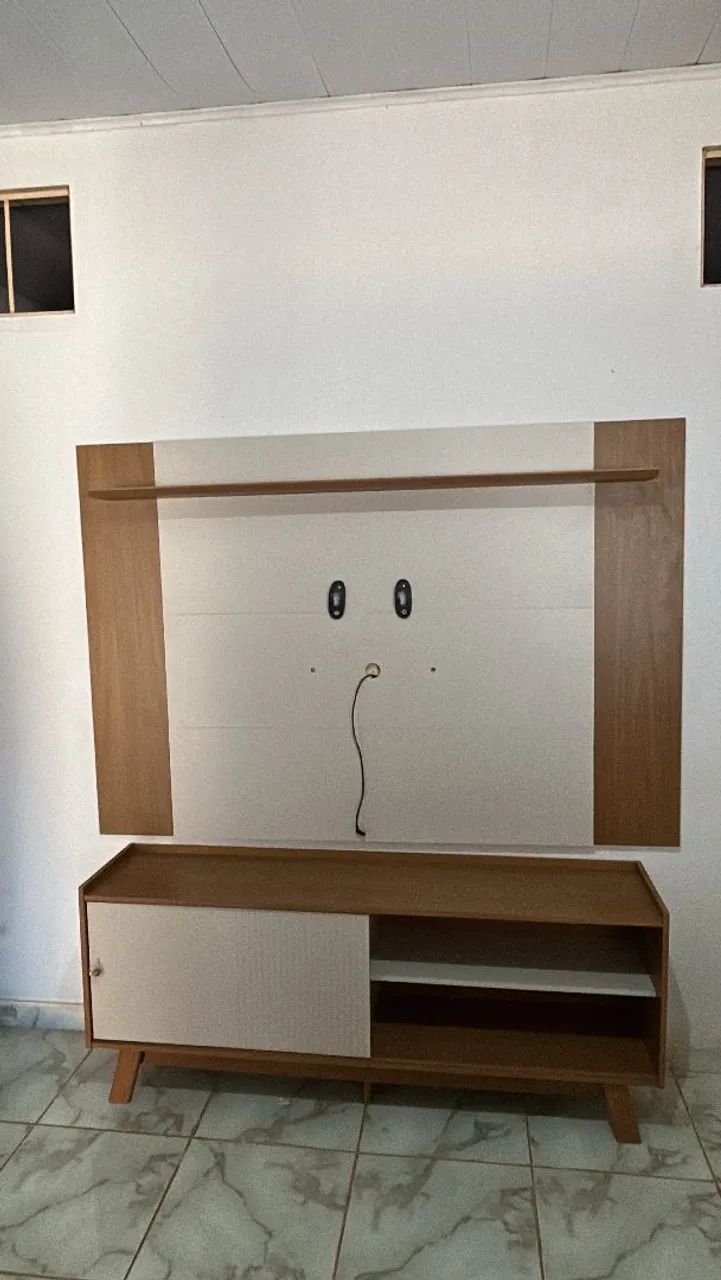 PAINEL TULUM E RACK AURUM 1.60M