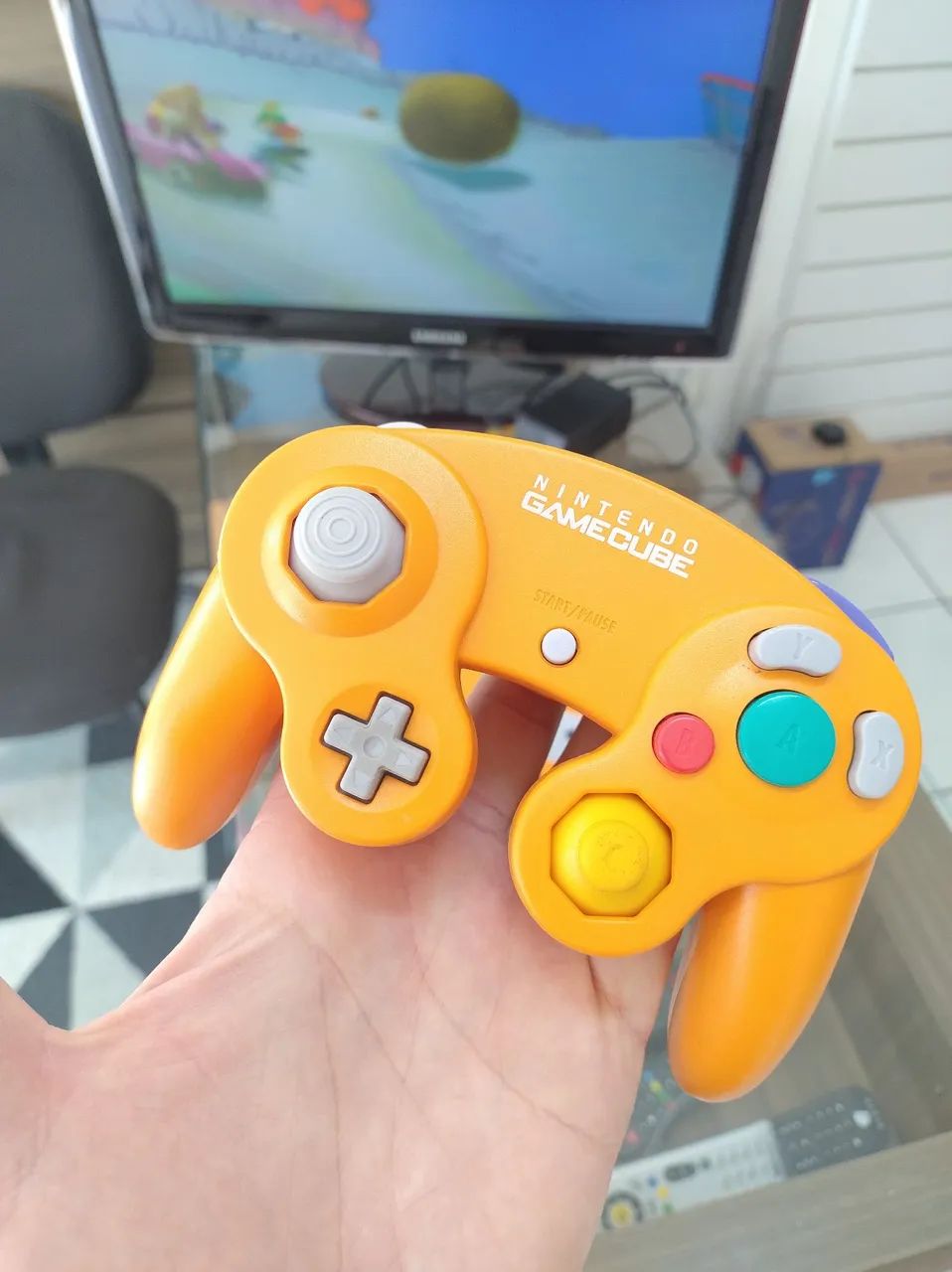 Nintendo Game Cube Laranja com picoboot zerado  - Foto 2