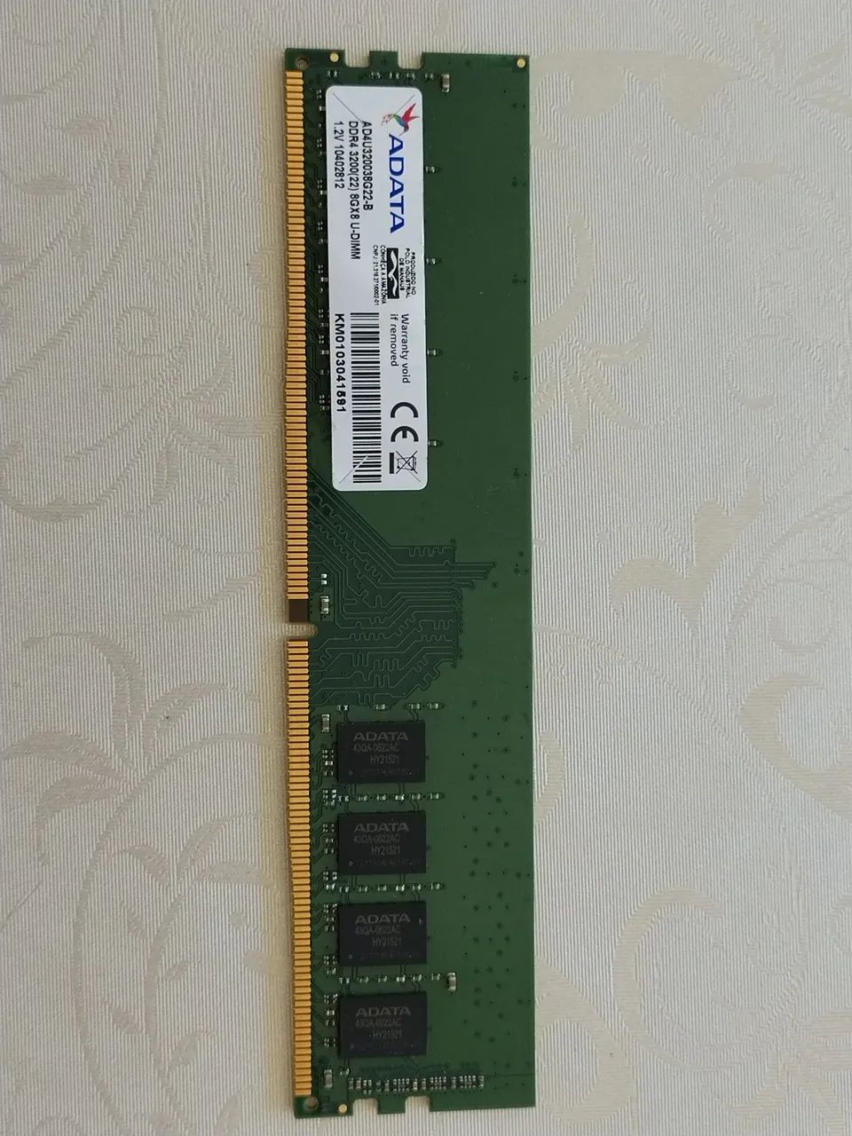 Memória DDR4 3200 U-DiMM.
