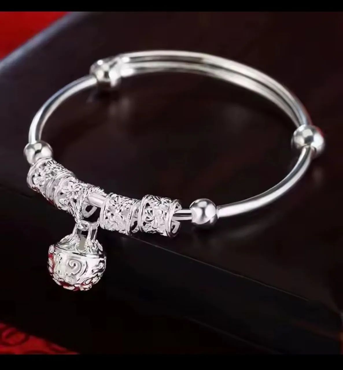 Pulseira elegante prateado - Foto 2