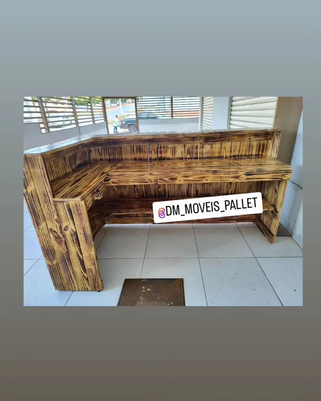 Balcão caixa 2 metros pallet  - Foto 2