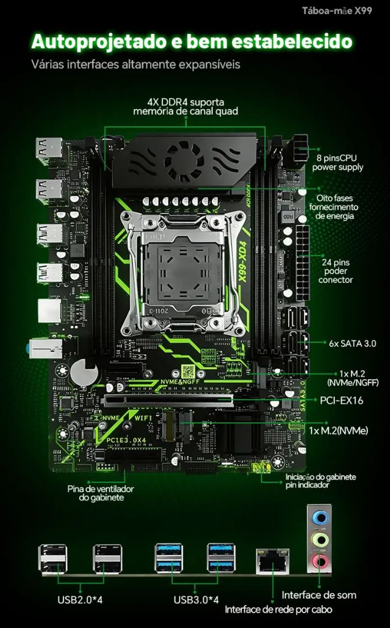 Kit Gamer Intel Xeon E5-2682 v4 + X99-XD4 - Foto 3