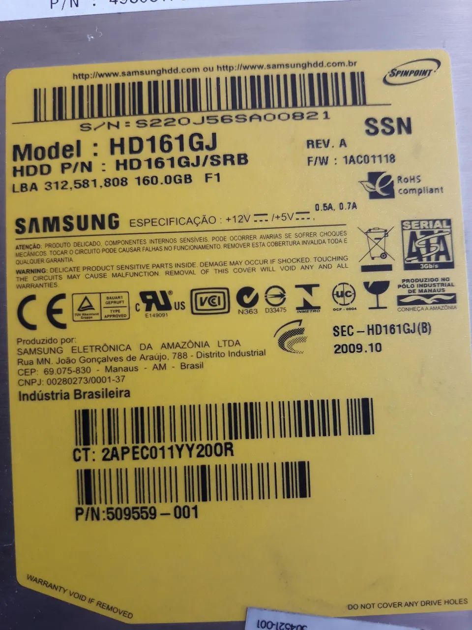 HD de 160 Gb - Foto 3