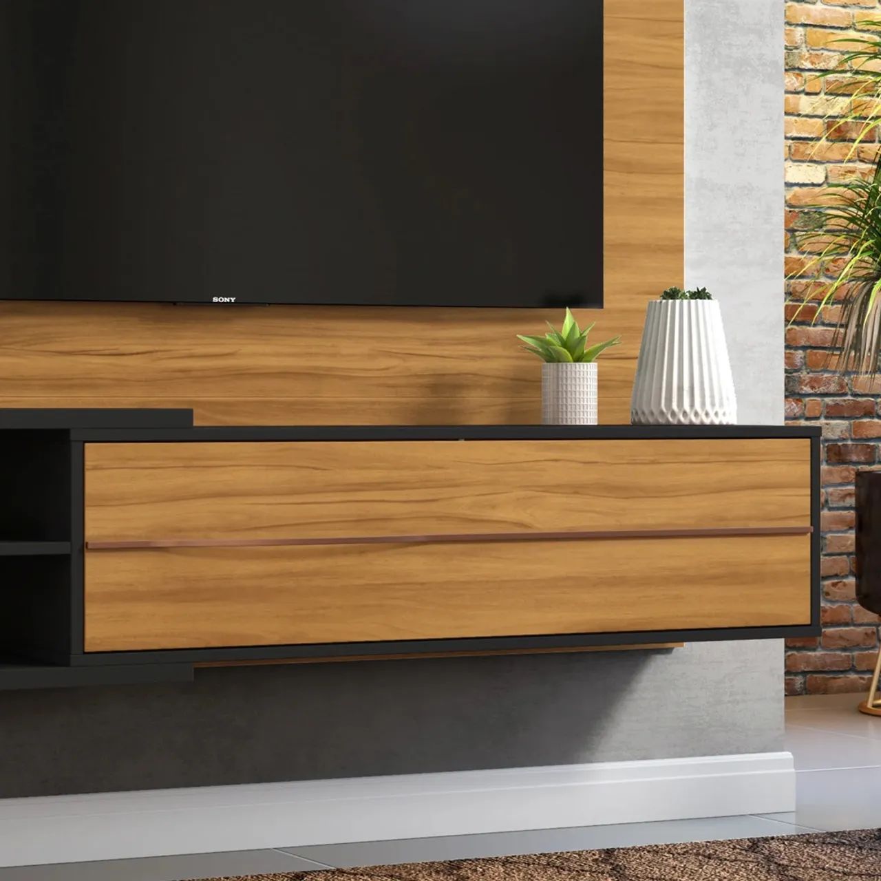 Painel NT1115 Notável 180cm com LED - Para TVs de até 60 Polegadas - Entrega Imediata; - Foto 3