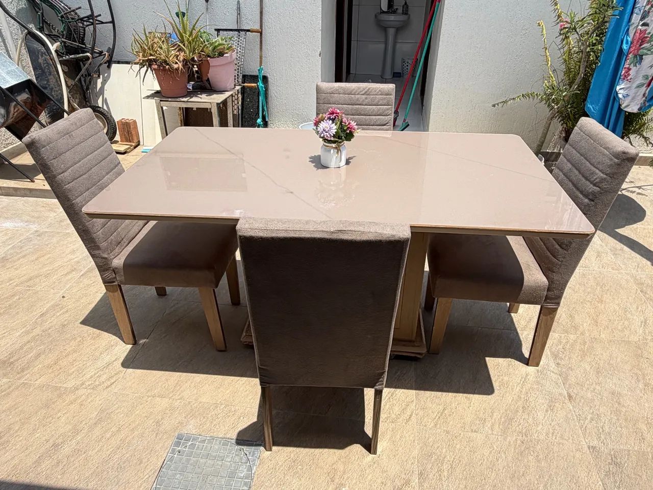 Mesa tampo de vidro  - Foto 2