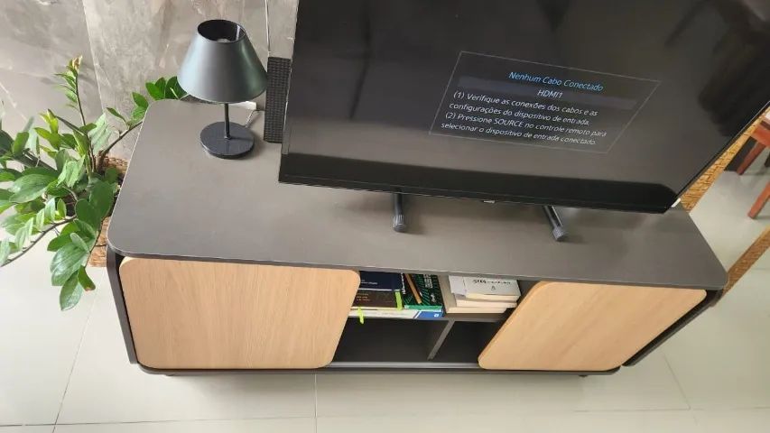 Rack da elements todo em mdf. Em perfeito estado, tem apenas 1 ano de uso. Cor chumbo. - Foto 3