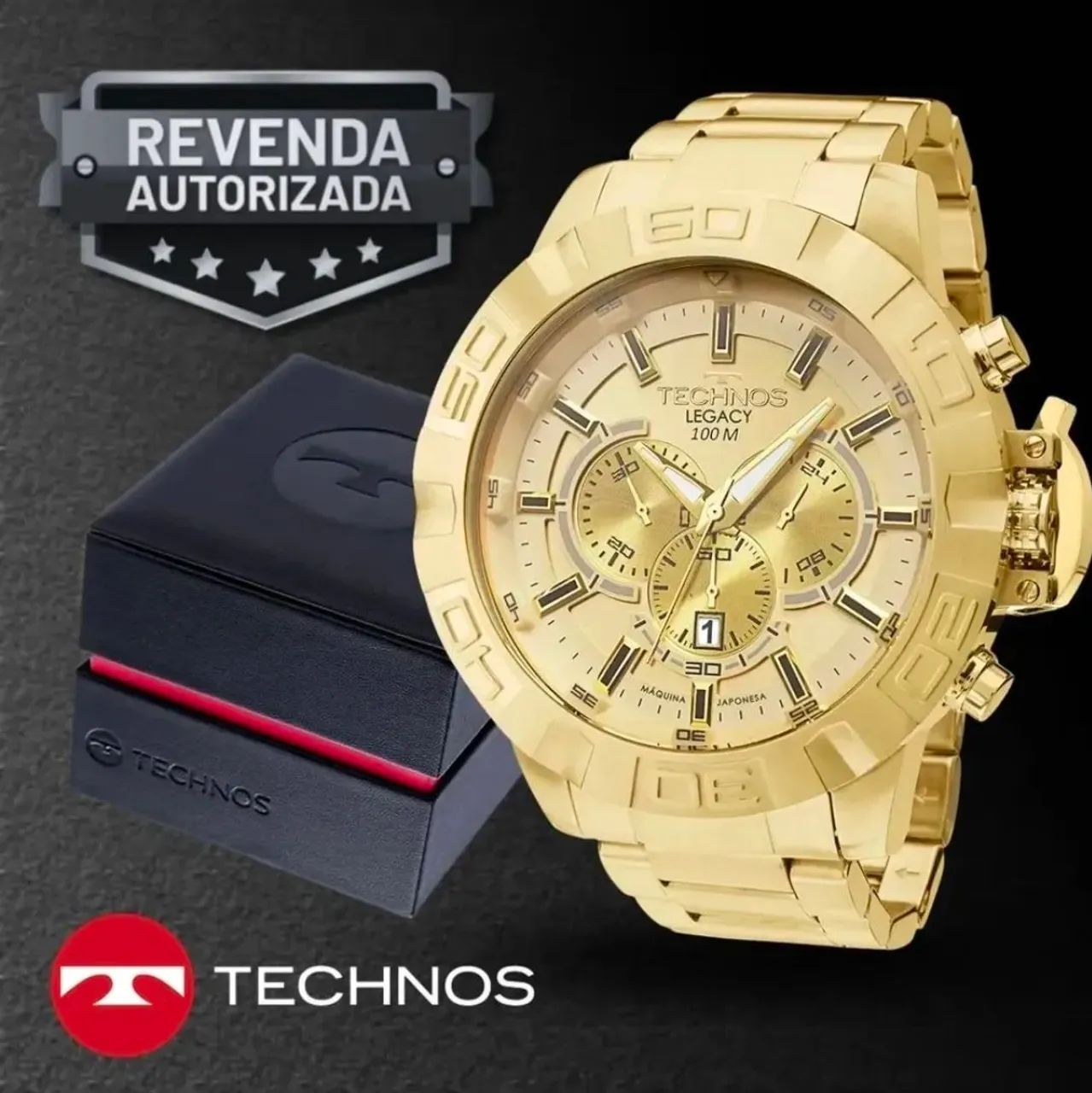 Relógio Technos Masculino Classic Legacy Js25ba 4x - Foto 2
